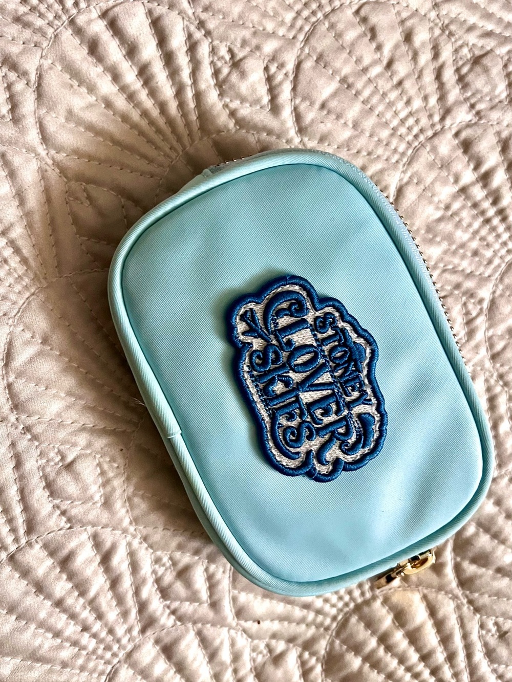 Stoney Clover Lane custom patched micro pouch